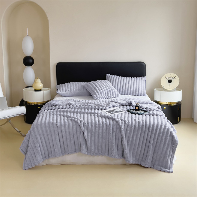 EVER HOUSE 燈芯絨超細纖維法蘭絨毯