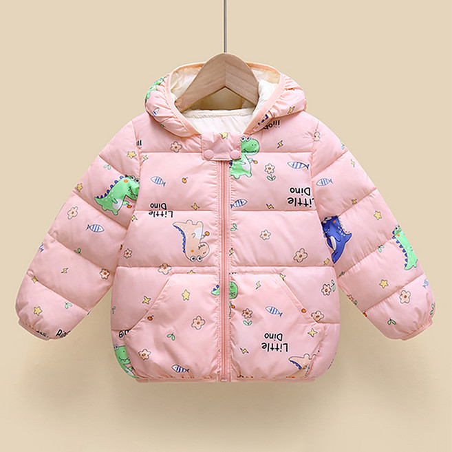 JOYMULTI 兒童款Little Dino輕量羽絨連帽外套