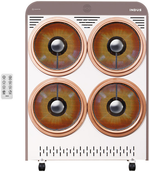 인더스 4구 하이라이트 전기히터 대형, IN-HH4430, 화이트