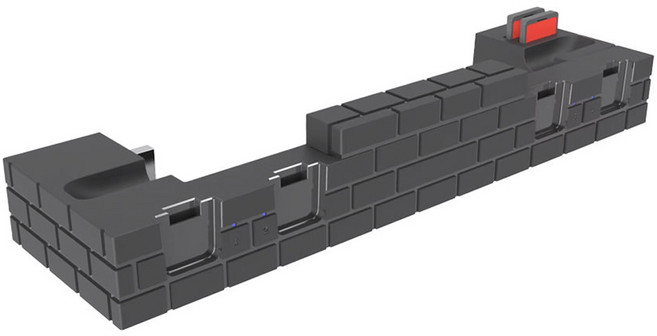 호후 닌텐도 스위치OLED 조이콘 브릭 멀티 충전 허브 스탠드, 블랙, 1개