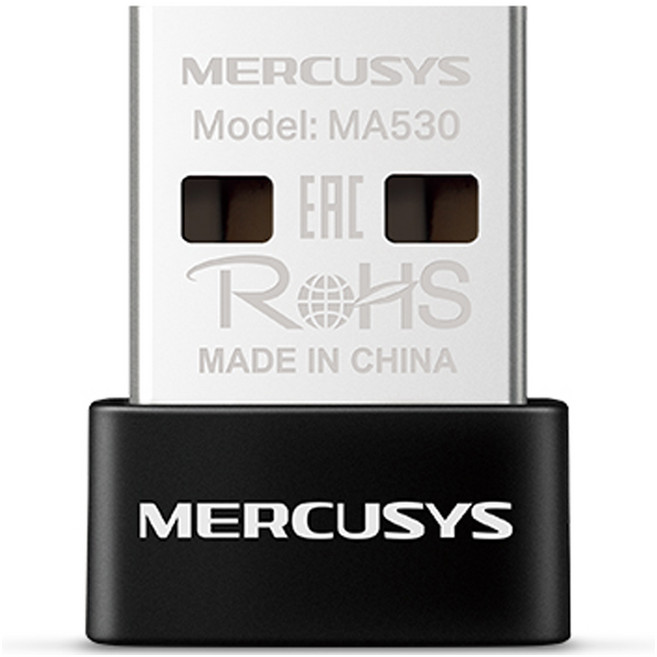머큐시스 블루투스 5.4 나노 USB 어댑터, 블랙, 1개, MA530