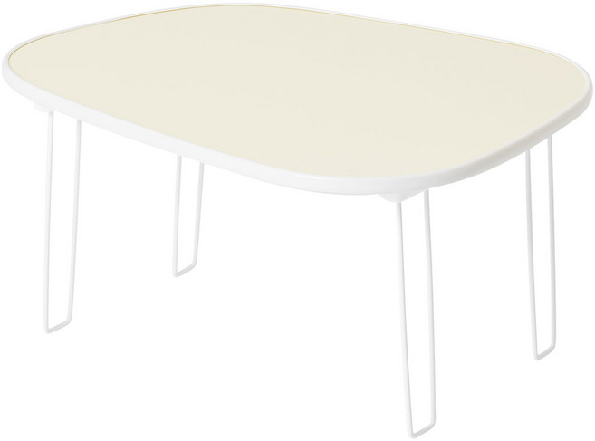 룸앤홈 뉴 페블 폴딩 테이블 600, 버터