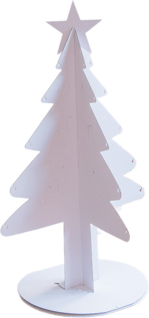 키즈바래 종이 트리 만들기놀이, 화이트, 1개