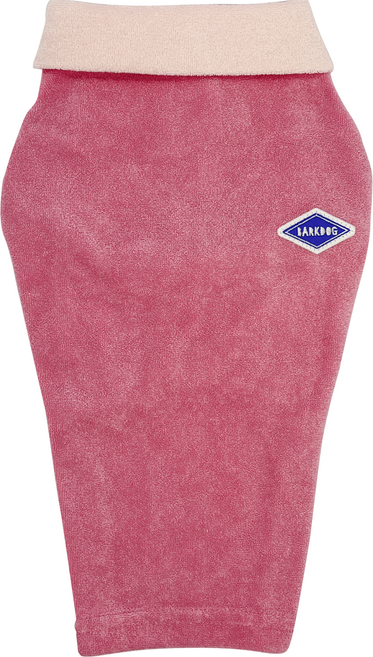 바크독 강아지 테리 카라 티셔츠, 피그핑크, 1개