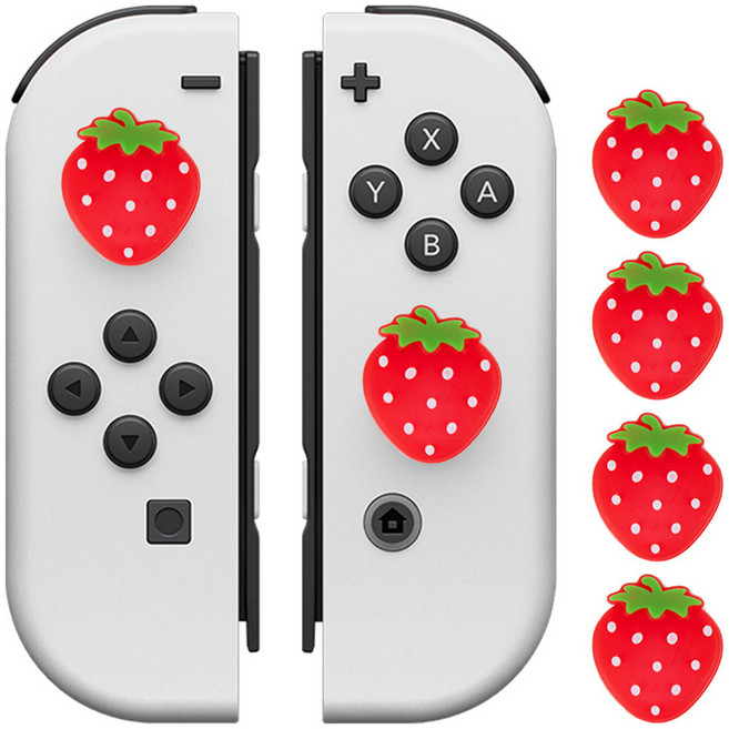 호후 닌텐도 스위치 조이콘 아날로그 스틱 커버 OLED 라이트 호환, S-76, 4개