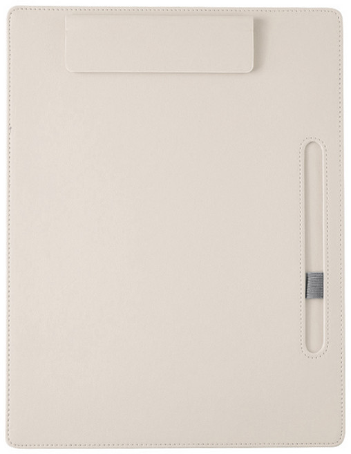 동아피엠에스 A4파일 가죽클립보드, 베이지, 1개
