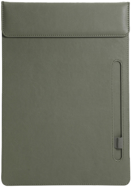 동아피엠에스 A4문서 가죽클립보드 고급형, 올리브, 1개