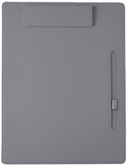 동아피엠에스 A4파일 가죽클립보드, 그레이, 1개