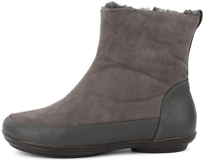 지쎄 제이슈 천연 양가죽 퍼안감 벨리브 플랫 앵클부츠