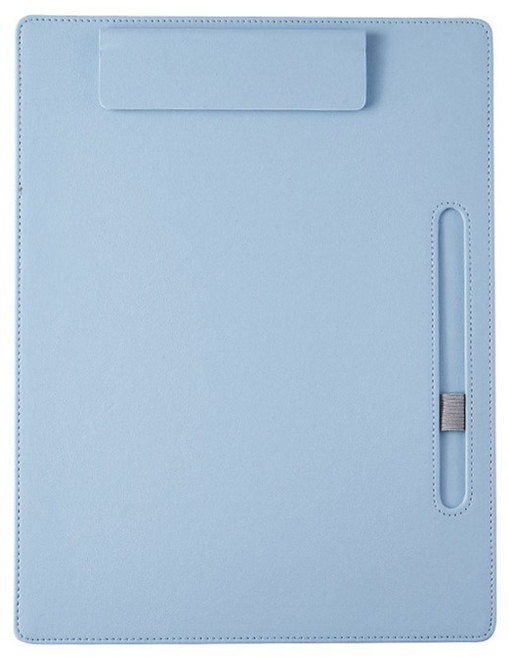 동아피엠에스 A4파일 가죽클립보드, 스카이블루, 1개