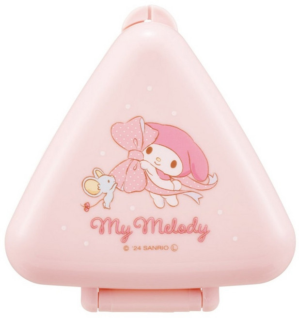 스케이터 1단 휴대용 항균 세모 용기 ONC1PAG, 산리오핑크, 1개