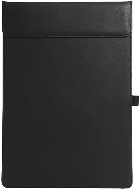 동아피엠에스 A4문서 가죽클립보드 기본형, 블랙, 1개