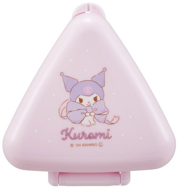 스케이터 1단 휴대용 항균 세모 용기 ONC1PAG, 산리오퍼플, 1개