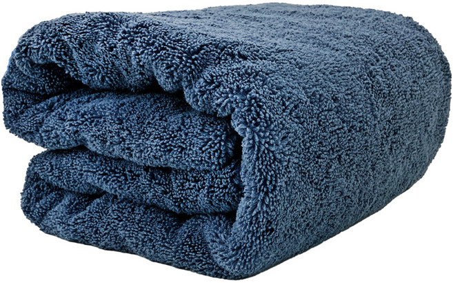 엑스핏 초특대형 전문가 업소용 물기제거 드라잉 세차타올 180 x 60 cm, 네이비, 1개