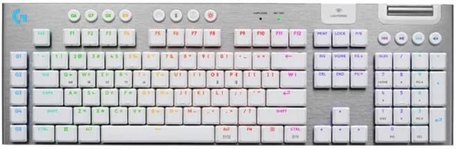 로지텍 G915 X LIGHTSPEED 키보드, 화이트, 키보드(Y-R0069), 리시버(CU0021), 갈축