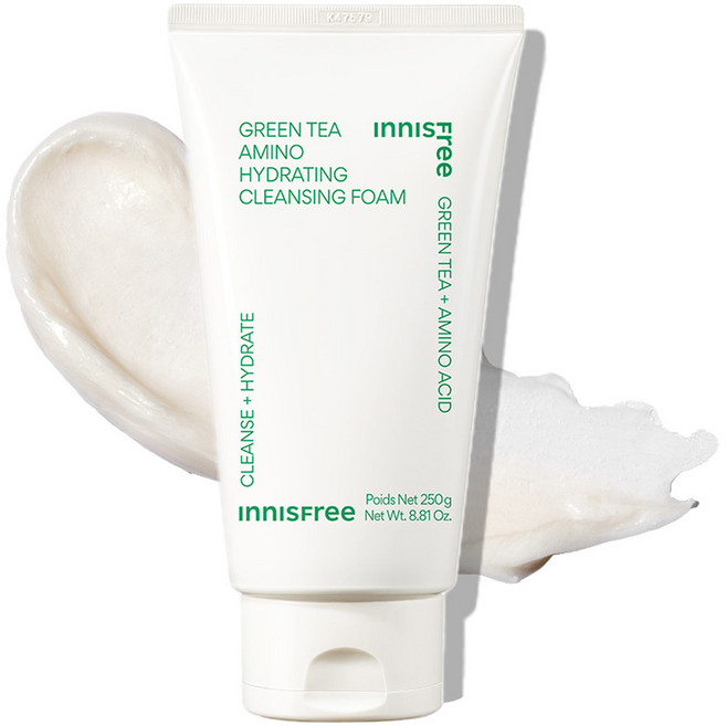 이니스프리 그린티 아미노 수분 클렌징폼, 250g, 1개