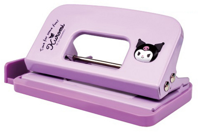 바이하츠 쿠로미 미니 2공펀치 KU-M2H, 보라, 1개