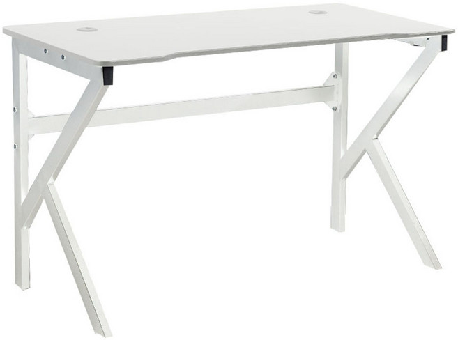 가구느낌 케이 게이밍책상, 화이트 + 화이트