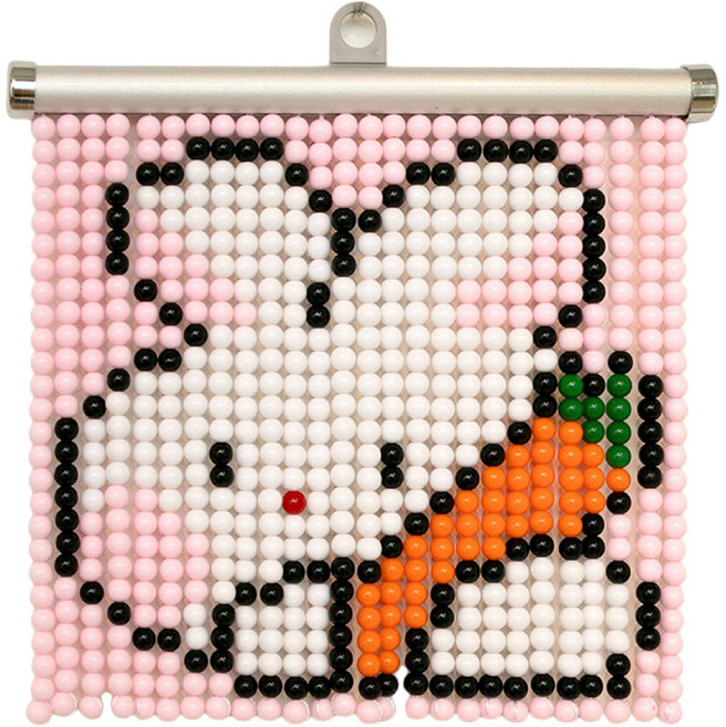 아트니즘 비즈발 만들기 도안 DIY 키트 세트, 당근토끼, 1세트