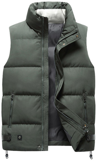 남성용 디벨드 겨울 방한 데일리 무지 심플한 패딩조끼