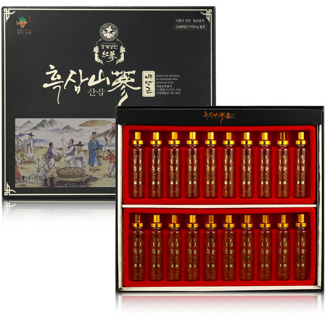 강개상인 흑삼산삼배양근 20p, 400ml, 1개