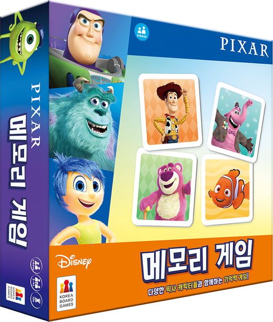 코리아보드게임즈 메모리 게임 픽사, 혼합색상, 1개