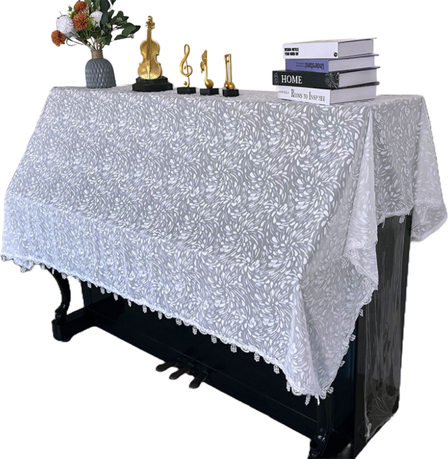 탑피아 간편한 피아노 덮개 140 x 200 cm, 화이트리본, 1개