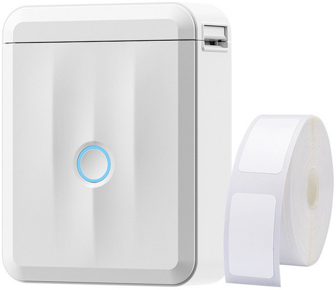 님봇 무선 라벨프린터 D110PRO + 라벨지, 화이트, 1개