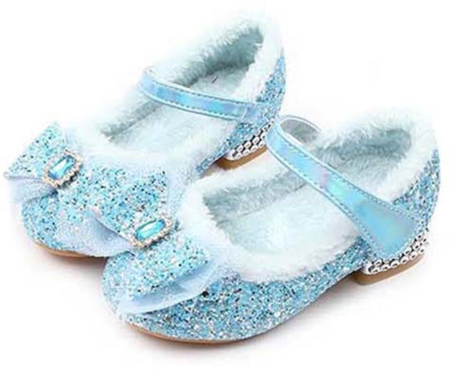 루루슈 여아용 쥬얼나비 털구두 BW037