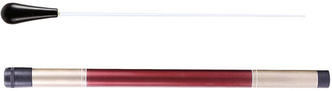 탑피아 심플 지휘봉 + 지휘봉통 세트, 블랙(지휘봉), 1세트