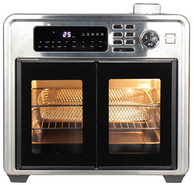 러브포 자동회전 양문형 전기 오븐 28L 단순배송상품, LFC-A280