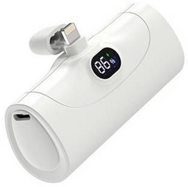 아이히트코리아 PPS 초고속 보조배터리 도킹형 5000mAh 8핀 C타입 2in1 동시 충전가능 거치대, WP-020A-PD5000(8핀)