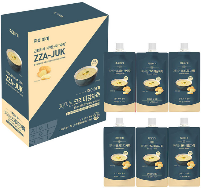 죽이야기 짜먹는 크리미감자죽, 1.02kg, 1개