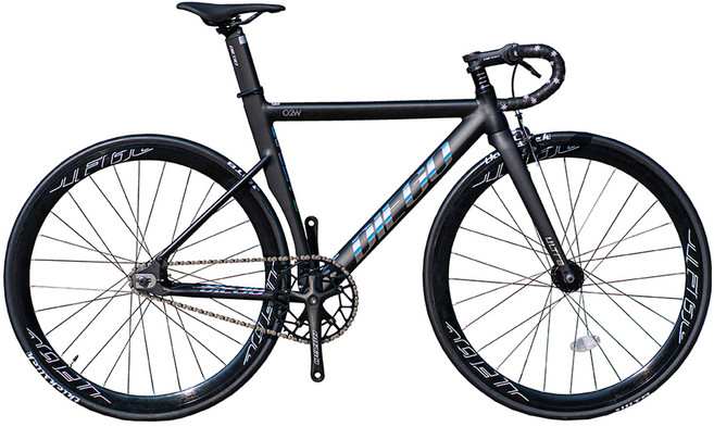 오투휠스 디에고 울트라 700C 입문용 에어로 픽시 자전거 510, 매트블랙크롬, 165cm, 1개