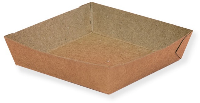 제이팩토리 다용도 종이트레이 8.5 x 8.5 x 2.5 cm, 크라프트지, 100개