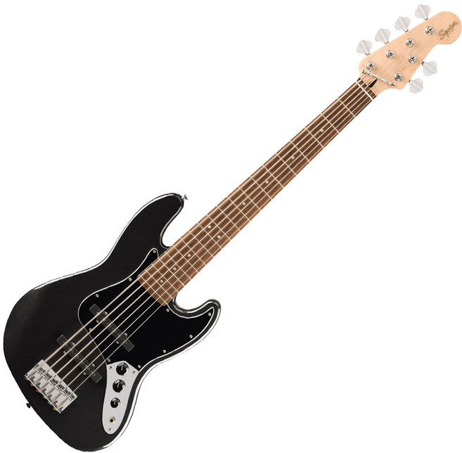 스콰이어 Affinity Jazz Bass VI Laurel BPG 베이스기타, Black Metallic, 1개, 037-8671-565