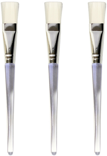 월드크린 미세 페인트붓 화이트, 3개