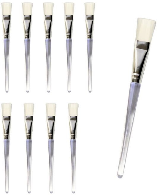 월드크린 미세 페인트붓 화이트, 10개