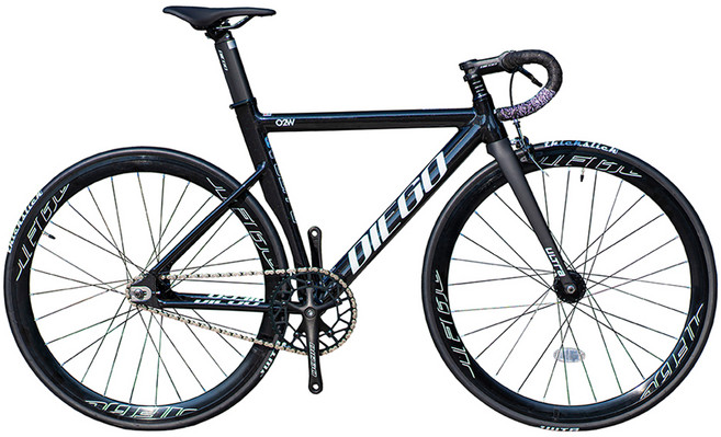 오투휠스 디에고 울트라 700C 입문용 에어로 픽시 자전거 510, 블랙, 165cm, 1개