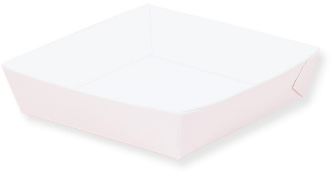 제이팩토리 다용도 종이트레이 8.5 x 8.5 x 2.5 cm, 백색, 100개