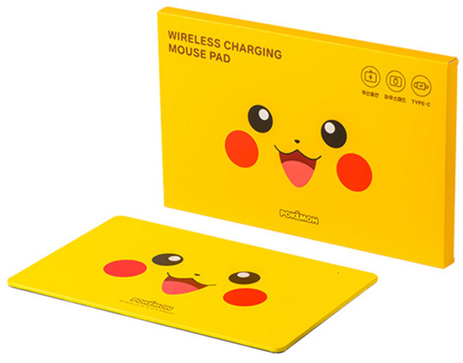 포켓몬스터 무선충전 마우스패드, 혼합색상, 1개