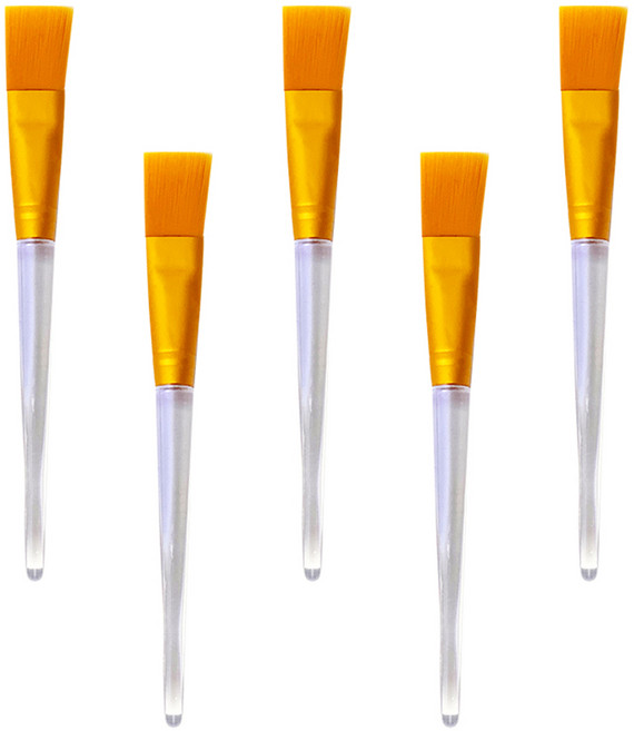 월드크린 미세 페인트붓 골드, 5개