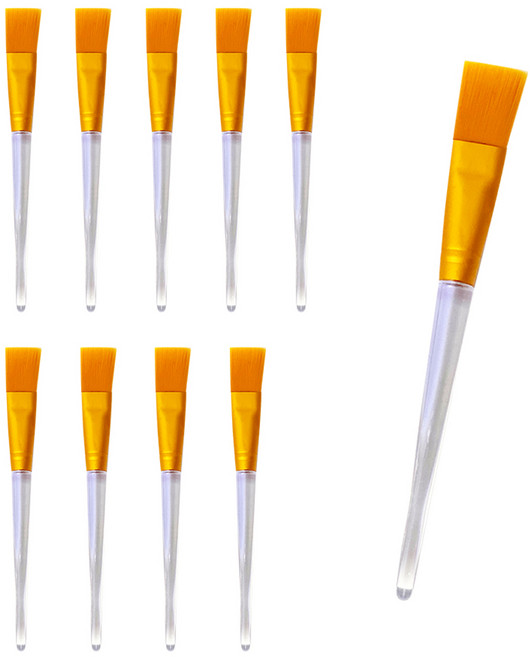 월드크린 미세 페인트붓 골드, 10개