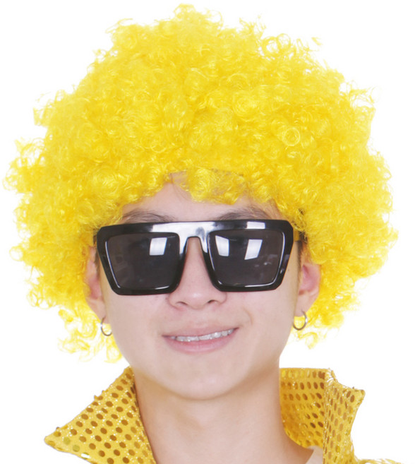 파티공구 삐에로 가발, 옐로우, 1개