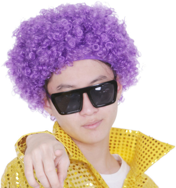 파티공구 삐에로 가발, 퍼플, 1개