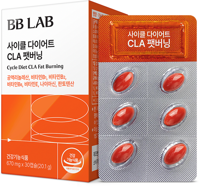 비비랩 뉴트리원 사이클 다이어트 CLA 팻버닝 30p, 30정, 1개