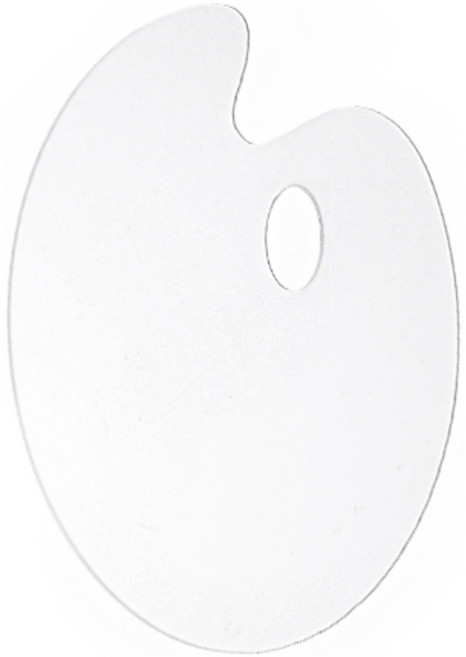 탑피아 수채화 아크릴 타원 팔레트 10 x 15 cm, 1칸, 1개