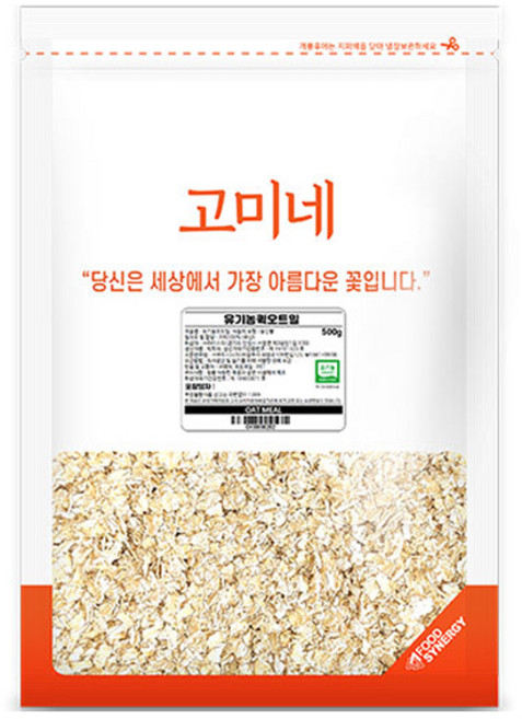 고미네 유기농 퀵 오트밀, 500g, 1개