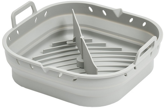 리본제이 칸분리형 접이식 에어프라이어 실리콘 용기, 사각형, 1개