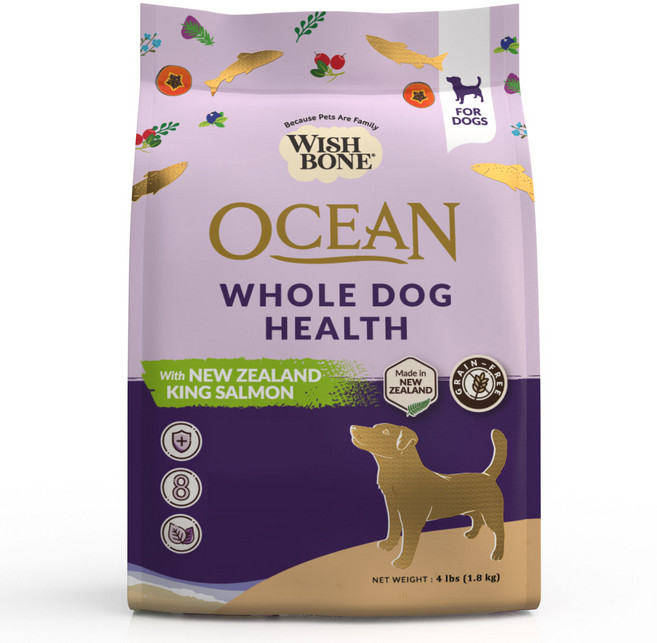 WISHBONE 전연령 독 건식사료, 1.8kg, 연어, 1개
